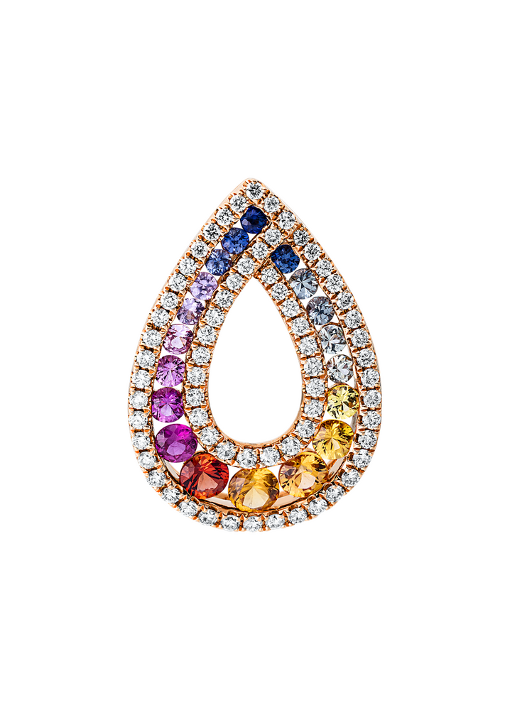 Brogle Classic Sapphire Pendant Rainbow Brogle Classic Sapphire Pendant Rainbow