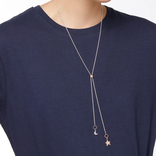 175972 DCC0003 BOLLI 0009A 100 Dodo bollicine lariat necklace 9k rose gold silver d64b027d4e5665f47