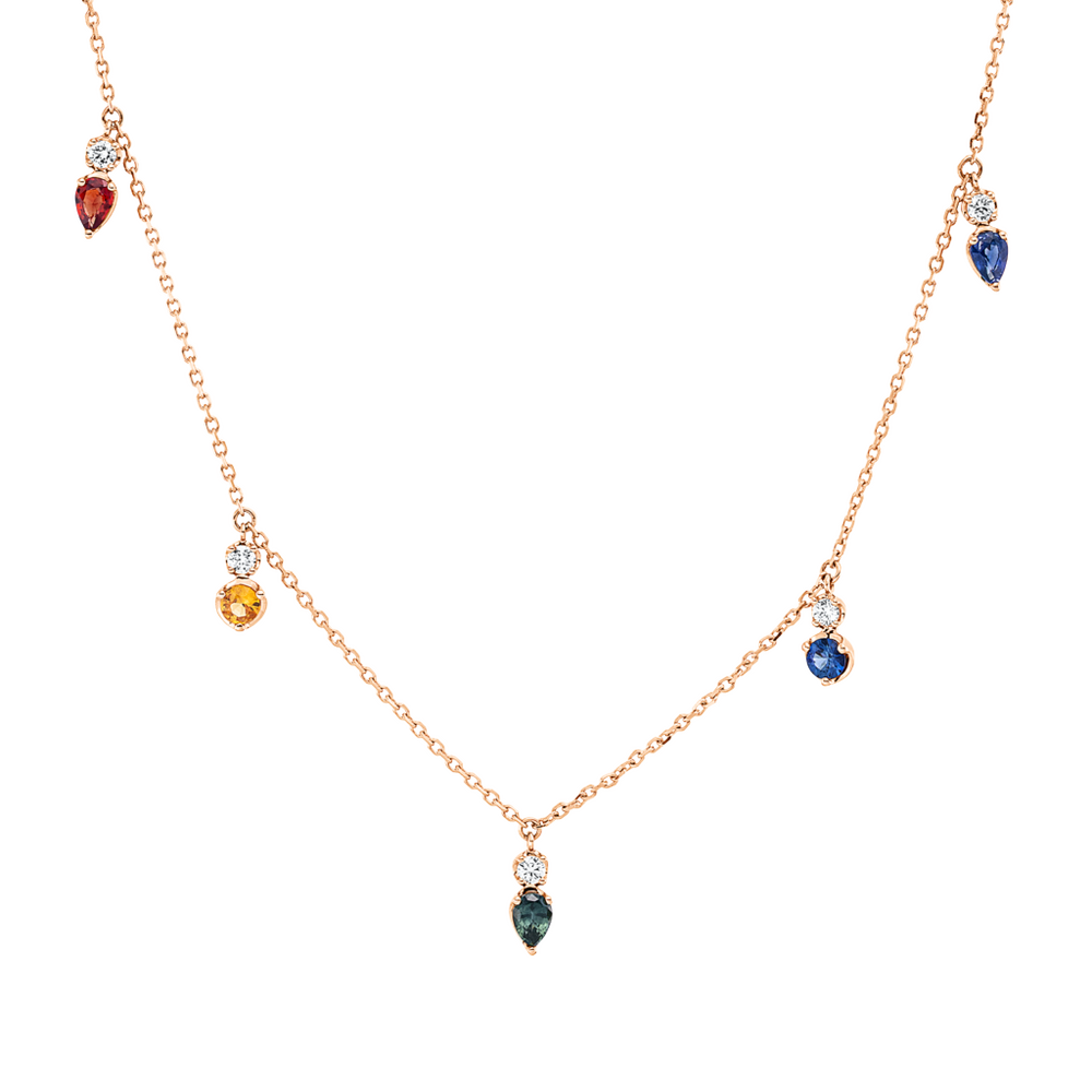 Brogle Classic Kette mit Saphiranhänger Rainbow Brogle Classic Kette mit Saphiranhänger Rainbow