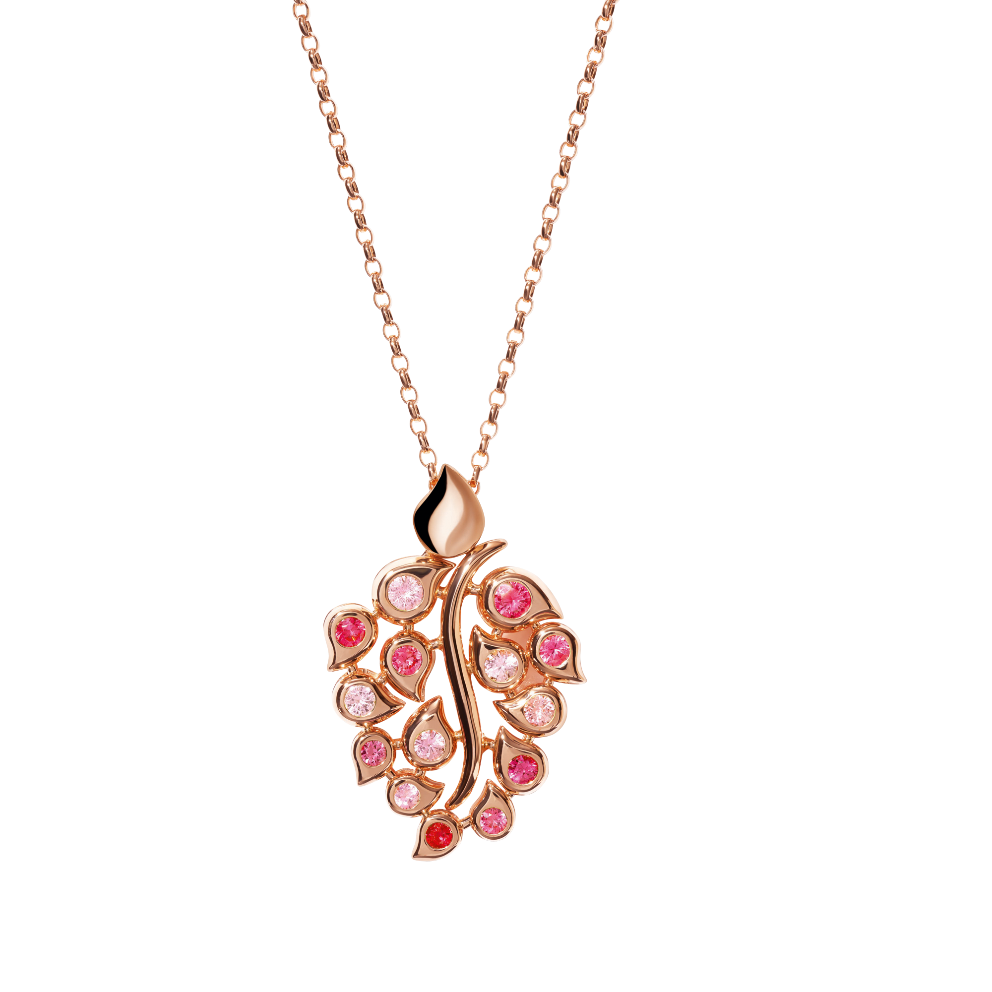 Tamara Comolli Snowflakes Classic Blush Leaf Pendant Tamara Comolli Snowflakes Classic Blush Leaf Pendant