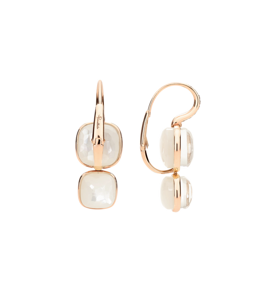 POC2025 O7WHR BTBMP 030 Pomellato nudo pendant earrings rose gold 18kt white topaz mother of pearl diamond aef6e45dc6e952327