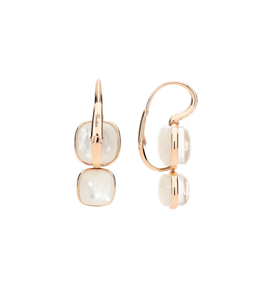 POC2025 O7WHR BTBMP 030 Pomellato nudo pendant earrings rose gold 18kt white topaz mother of pearl diamond aef6e45dc6e952327
