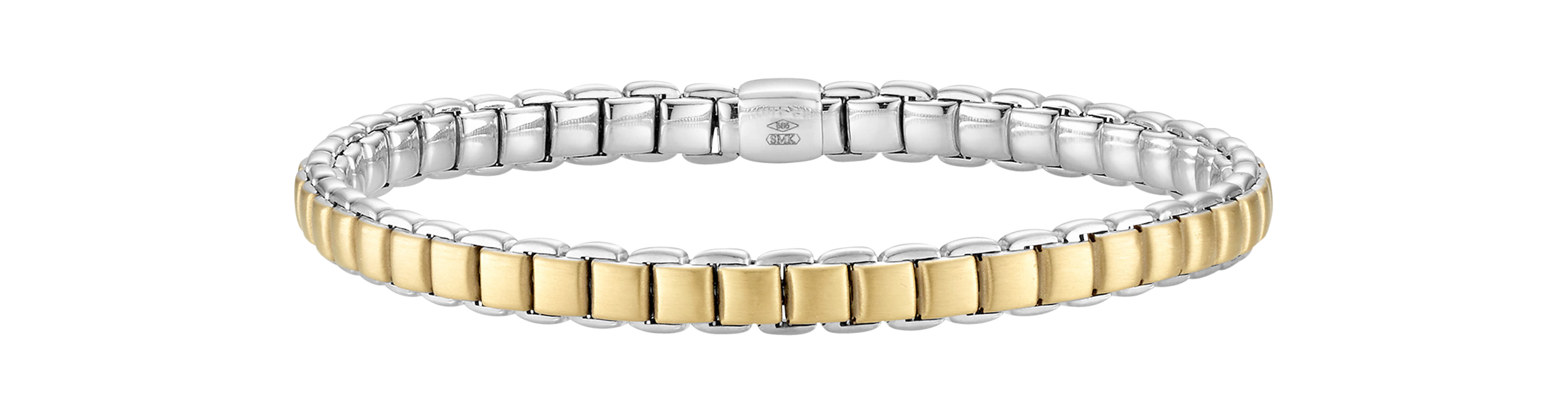 Brogle Classic Bicolor Wendearmband flexibel 6mm