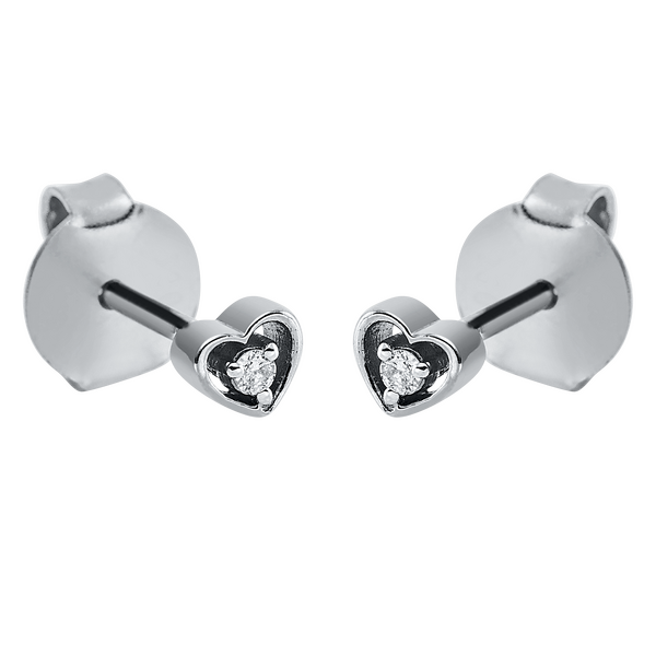 Brogle Selection Spirit heart stud earrings