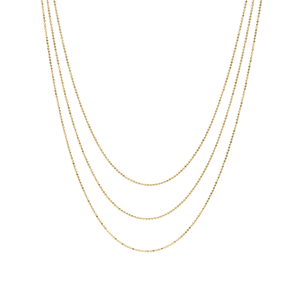 Brogle Classic Kügelchen Goldkette 0,9mm