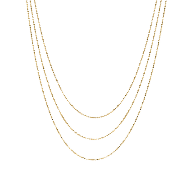 Brogle Classic bead gold chain 0.9mm Brogle Classic bead gold chain 0.9mm