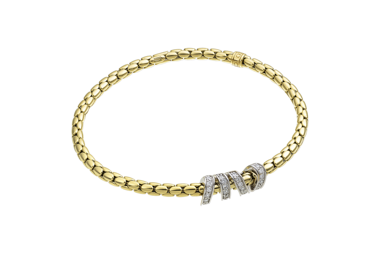 750 white and yellow gold