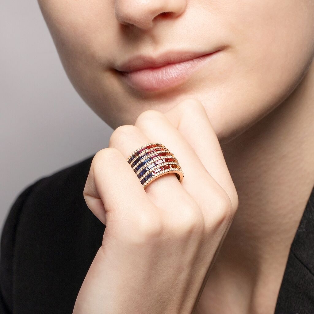 Brogle Selection sapphire ring Rainbow Brogle Selection sapphire ring Rainbow