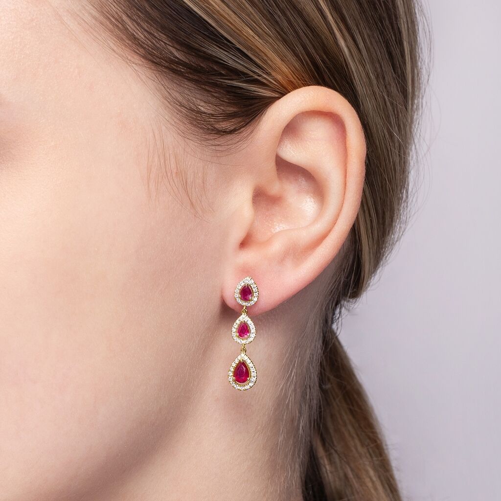 Brogle Classic ruby earrings Brogle Classic ruby earrings