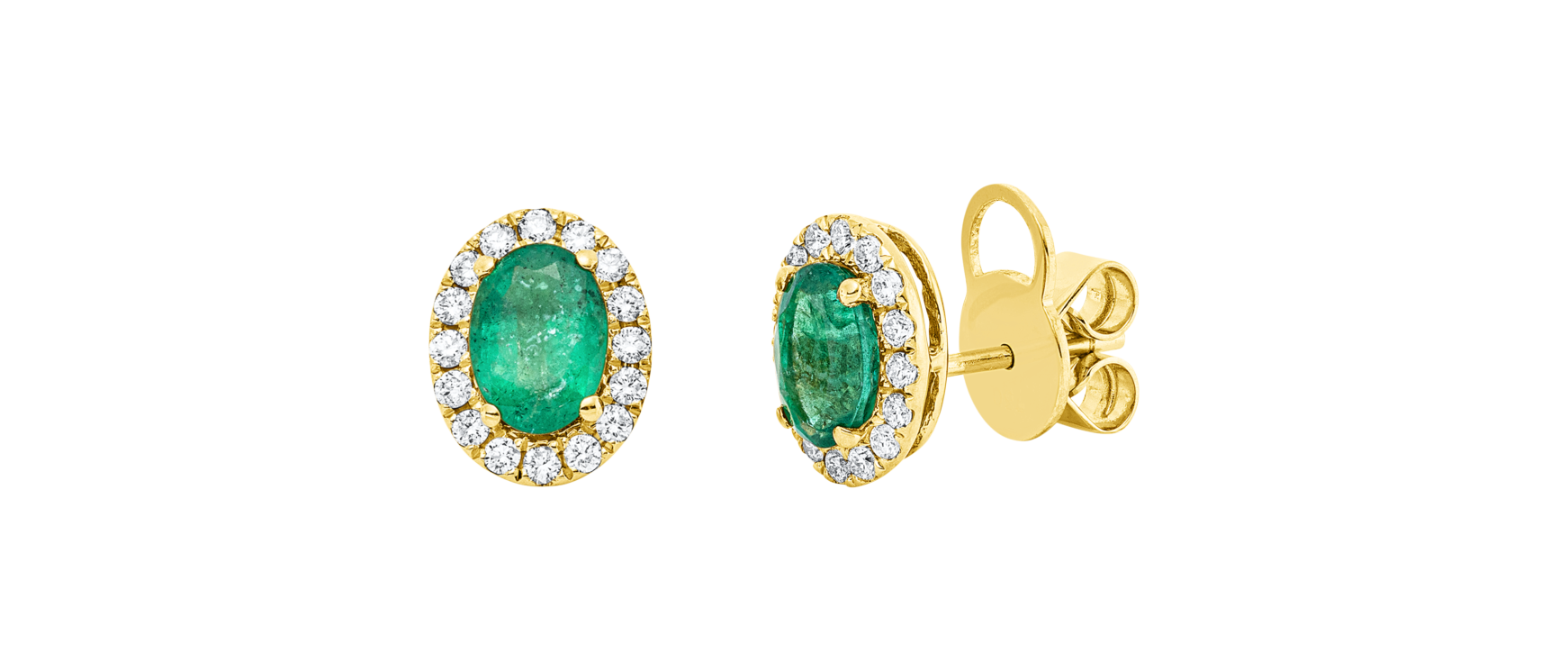 Brogle Classic Smaragdohrstecker