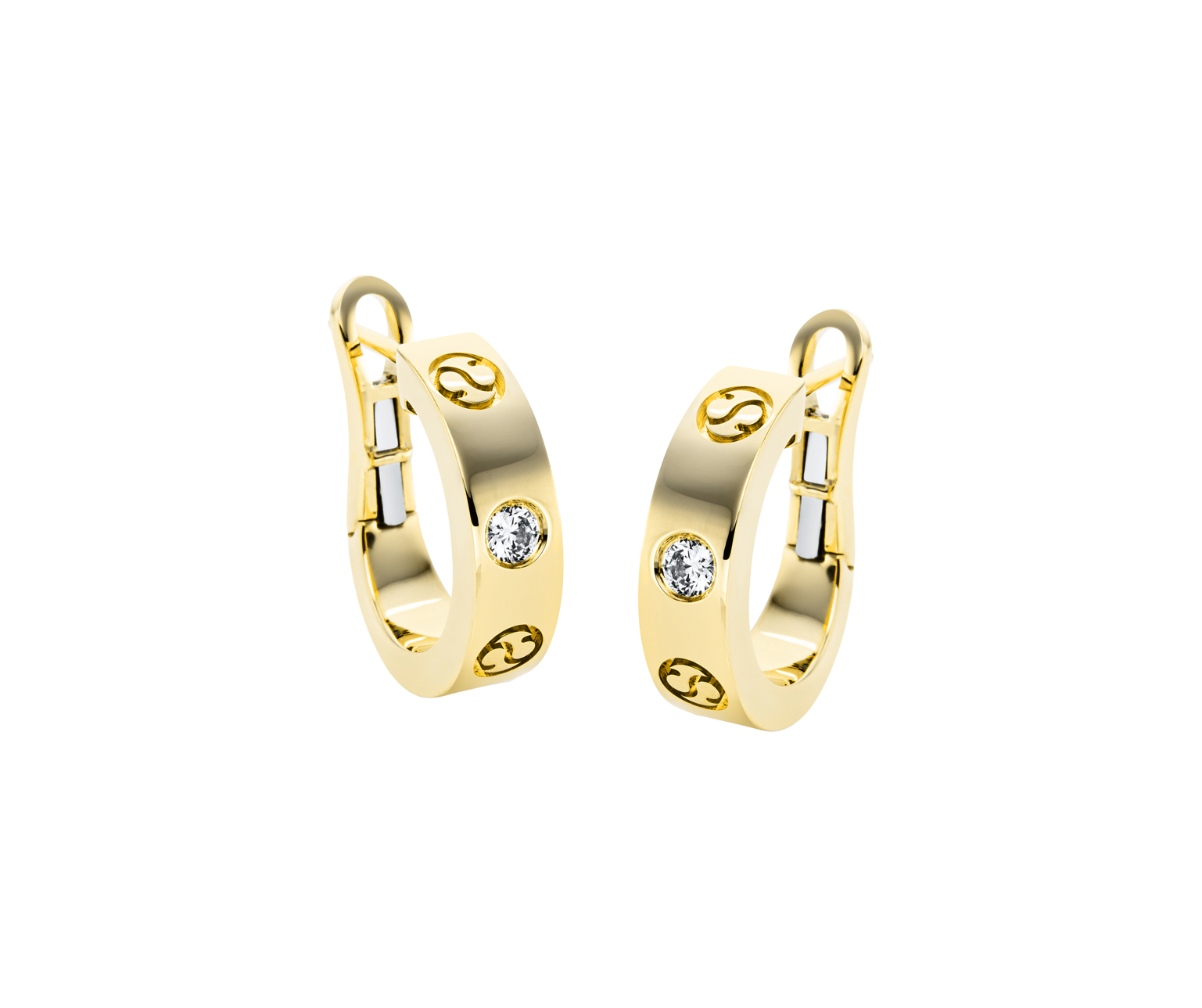 Brogle Selection Icons diamond hoop earrings Brogle Selection Icons diamond hoop earrings