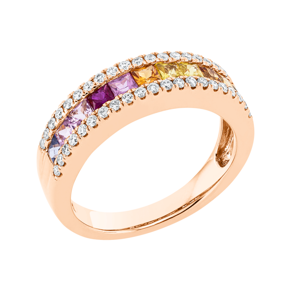 Brogle Selection Rainbow sapphire ring