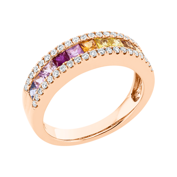 Brogle Selection Rainbow sapphire ring