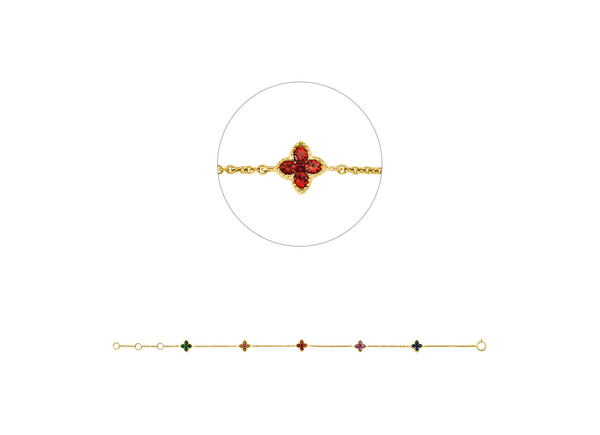 Brogle Classic sapphire bracelet Rainbow Brogle Classic sapphire bracelet Rainbow