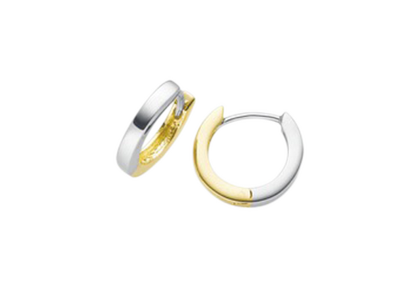 Brogle Classic bicolor gold hoop earrings Brogle Classic bicolor gold hoop earrings