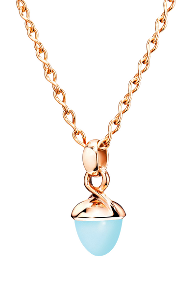 Tamara Comolli Mikado Bouquet Aqua Chalcedony Pendant