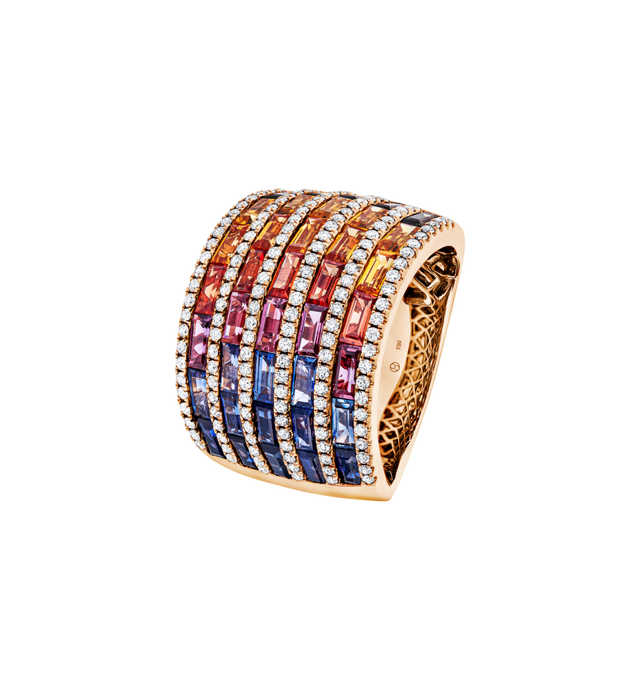 Brogle Selection sapphire ring Rainbow Brogle Selection sapphire ring Rainbow