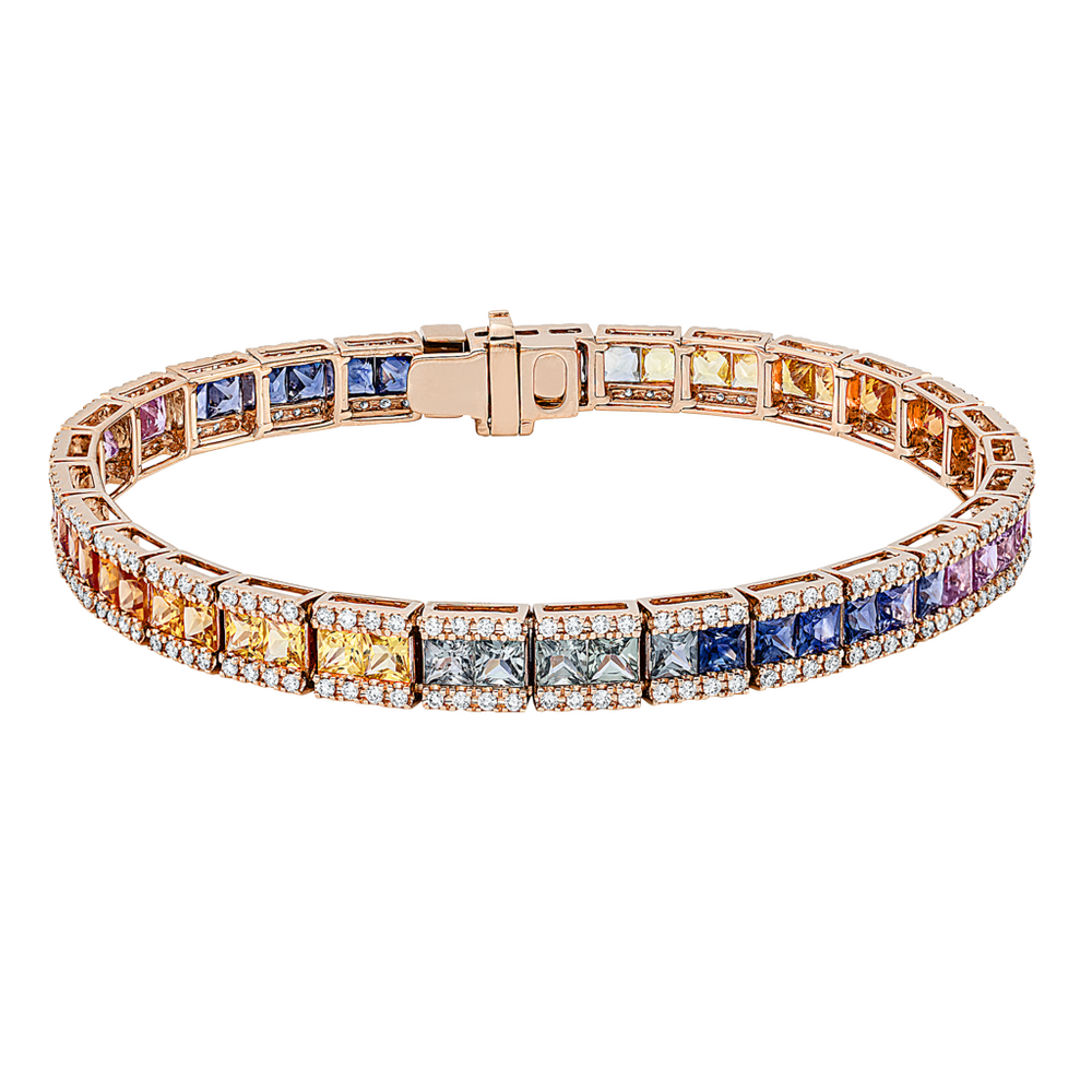 Brogle Selection Saphirarmband Rainbow