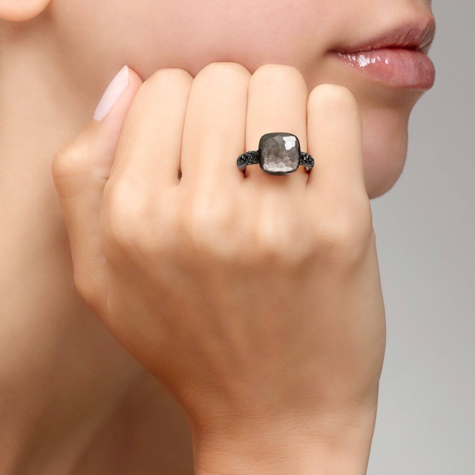 Pomellato Nudo Maxi Obsidian Ring Pomellato Nudo Maxi Obsidian Ring