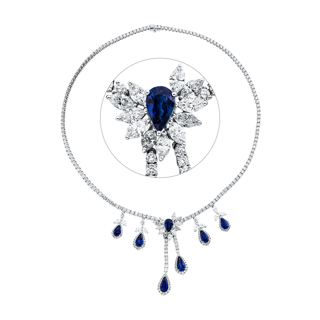 Brogle Selection sapphire necklace Brogle Selection sapphire necklace