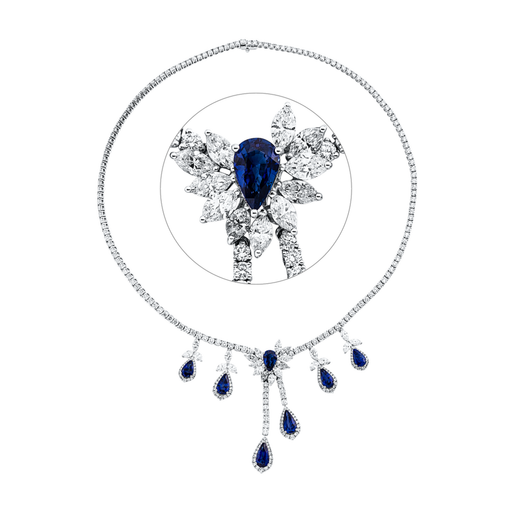 Brogle Selection sapphire necklace Brogle Selection sapphire necklace