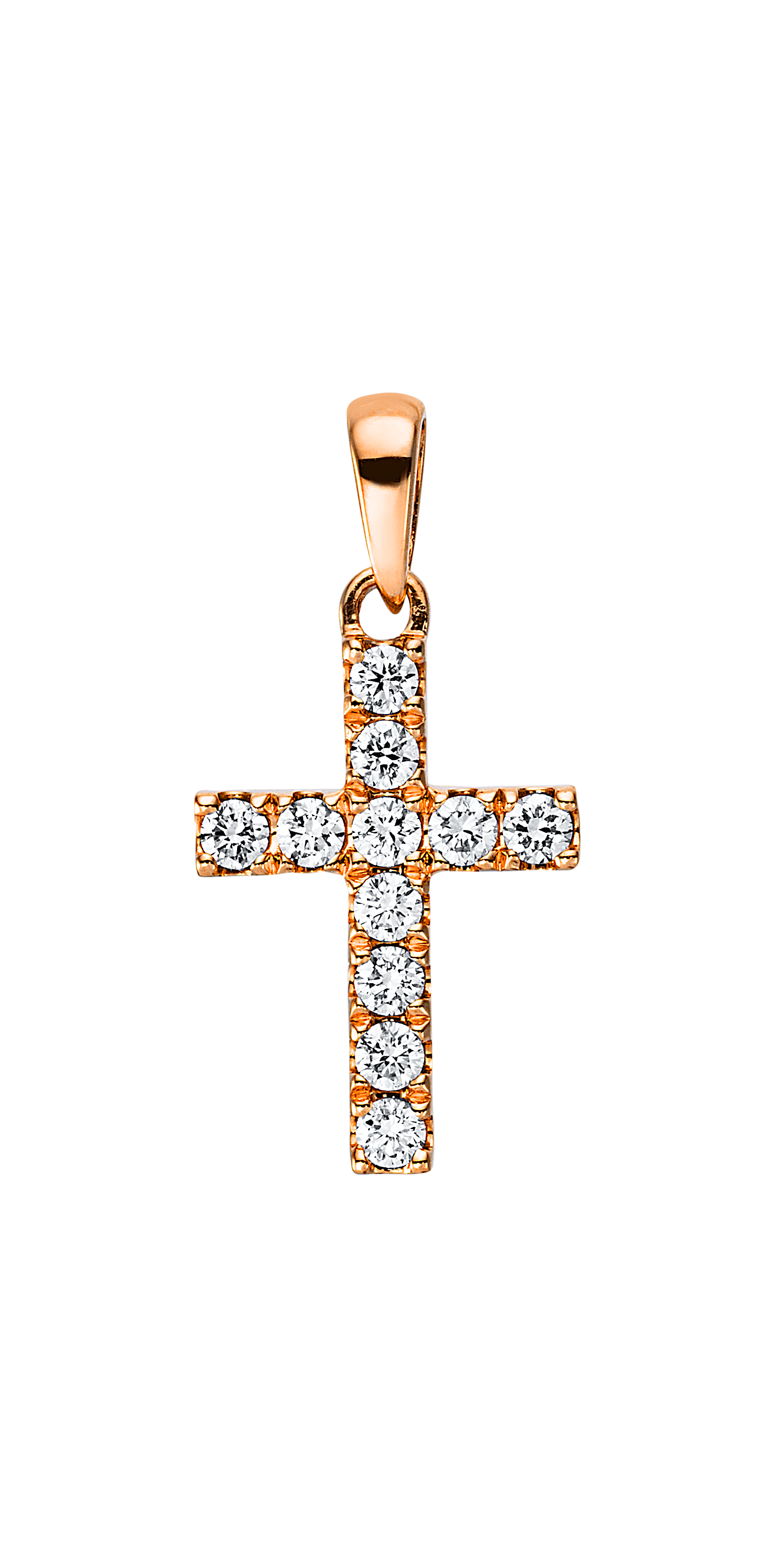 Brogle Classic cross pendant with diamonds Brogle Classic cross pendant with diamonds