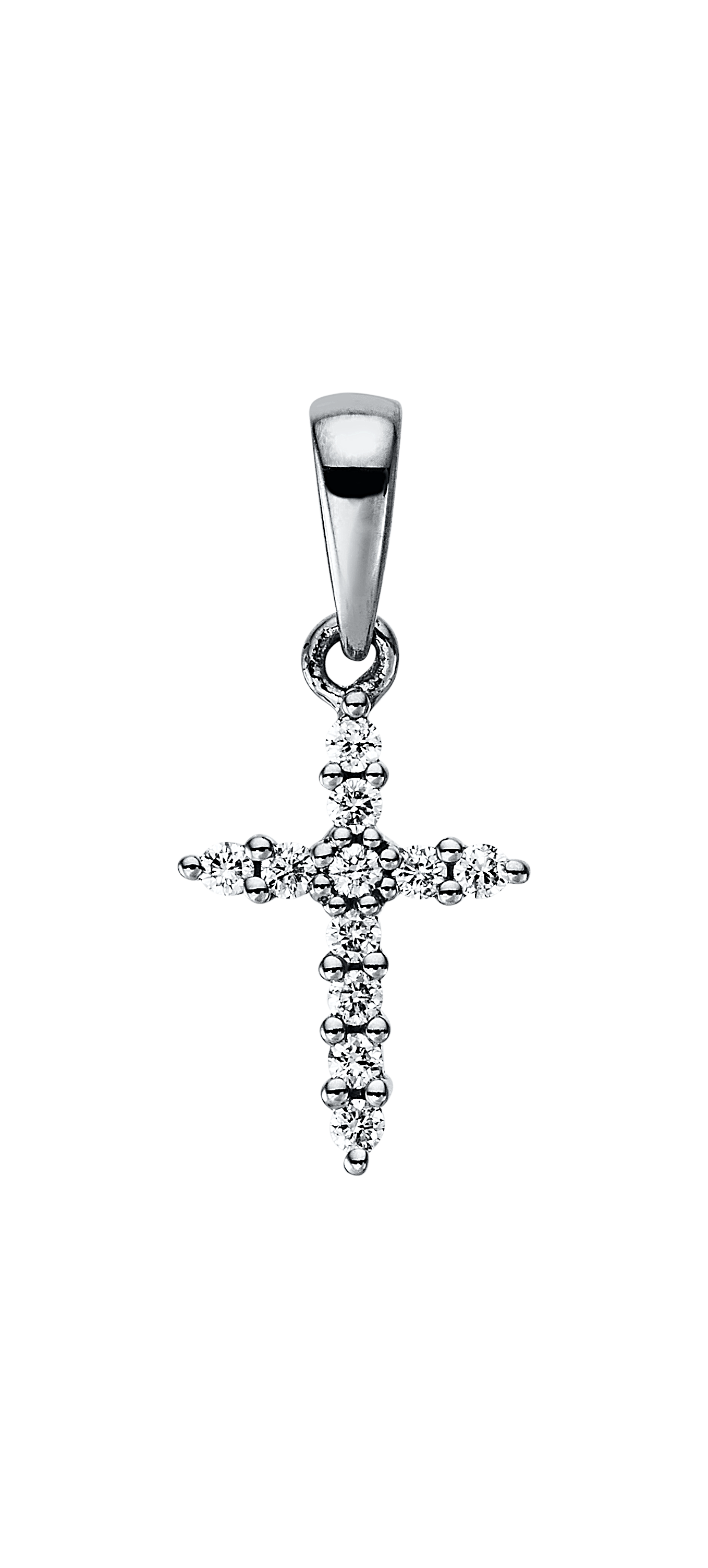 Brogle Classic cross pendant with diamonds Brogle Classic cross pendant with diamonds