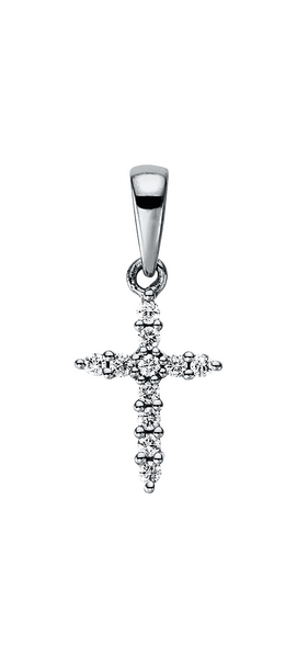 Brogle Classic cross pendant with diamonds Brogle Classic cross pendant with diamonds