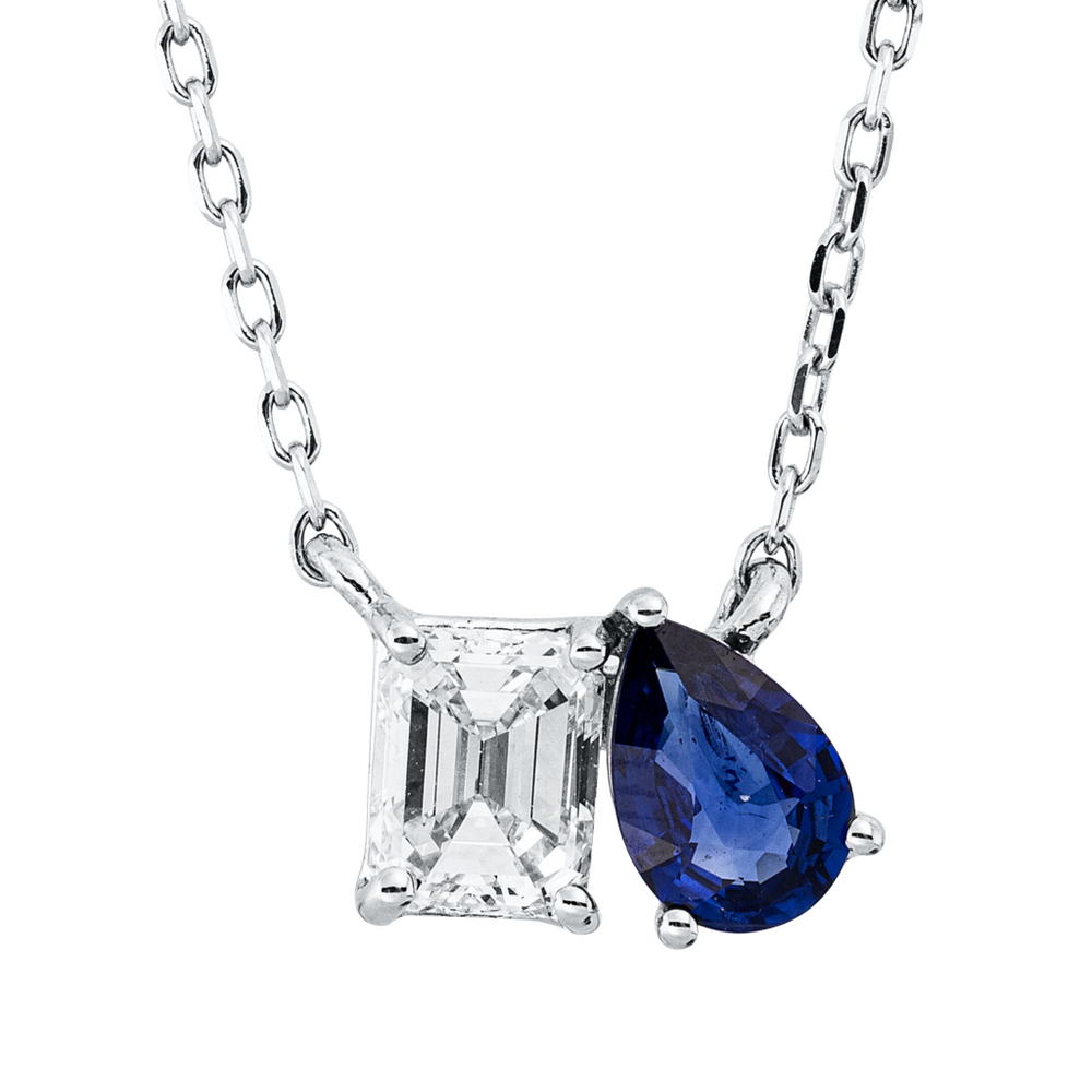 Brogle Classic necklace with sapphire pendant