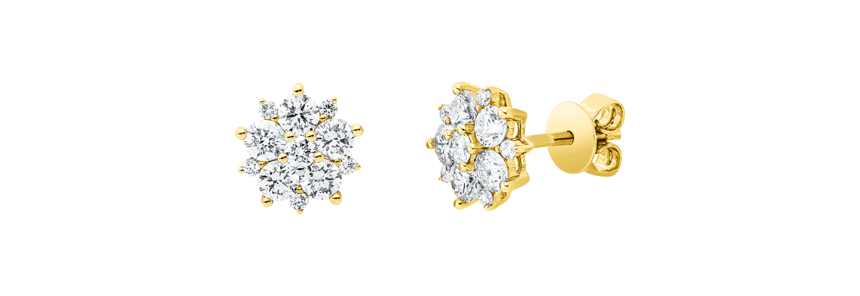 Brogle Classic diamond stud earrings
