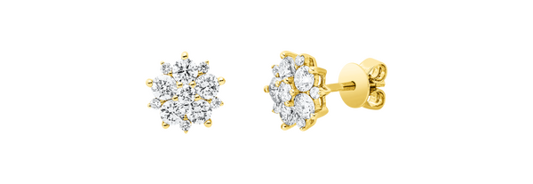 Brogle Classic diamond stud earrings