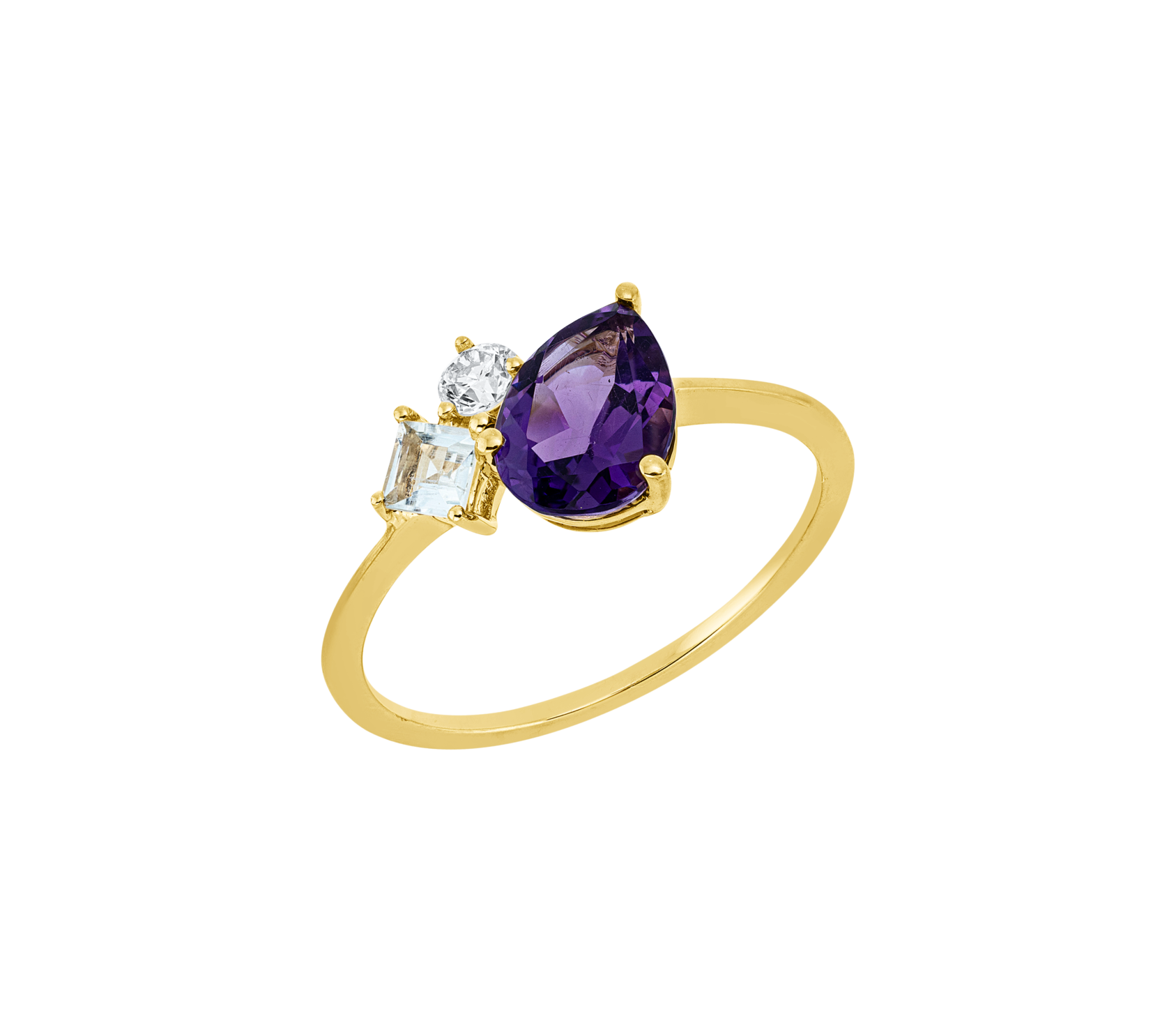 Brogle Classic colored stone ring
