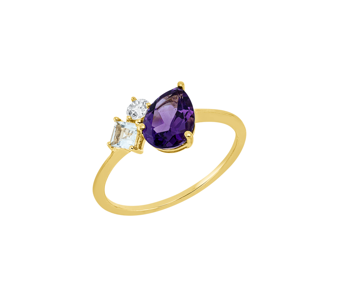 Brogle Classic colored stone ring
