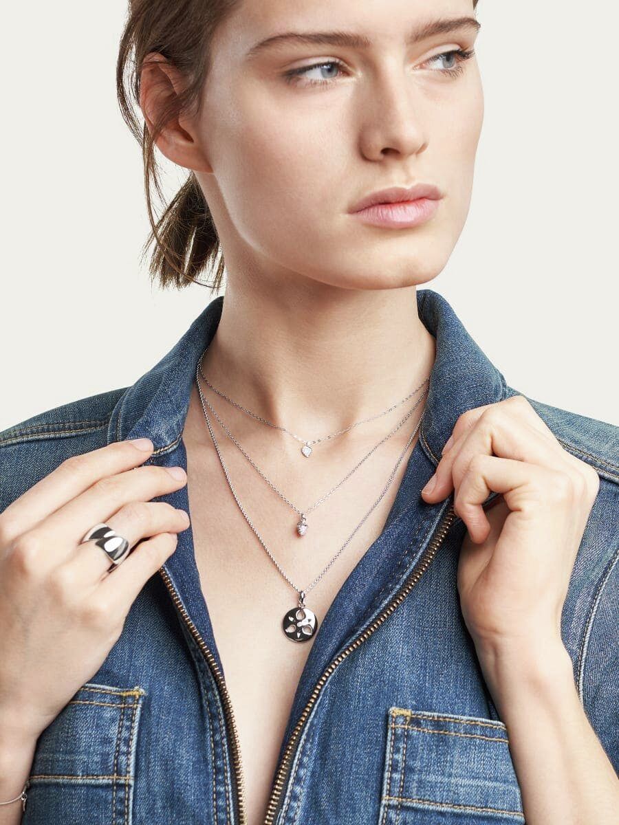 Tamara Comolli Signature Sparkle Drop Halskette mit Anhänger Tamara Comolli Signature Sparkle Drop Halskette mit Anhänger