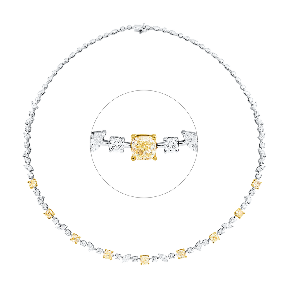 Brogle Selection bicolor diamond necklace