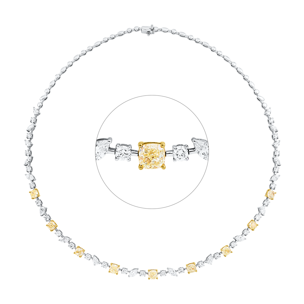 Brogle Selection bicolor diamond necklace Brogle Selection bicolor diamond necklace
