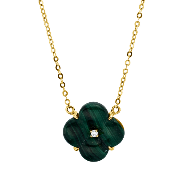 Brogle Classic necklace with malachite pendant Brogle Classic necklace with malachite pendant