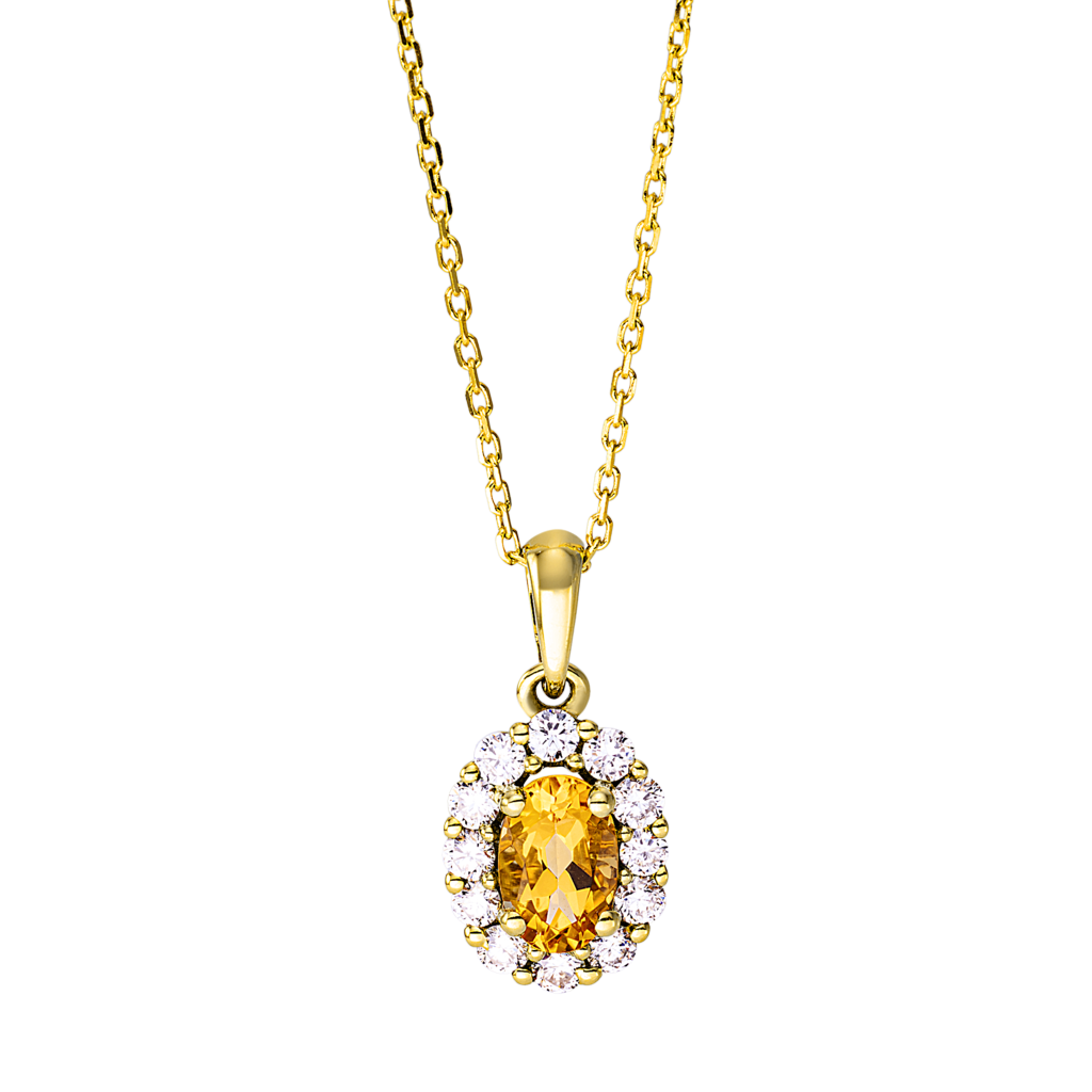 Brogle Classic necklace with citrine pendant Brogle Classic necklace with citrine pendant