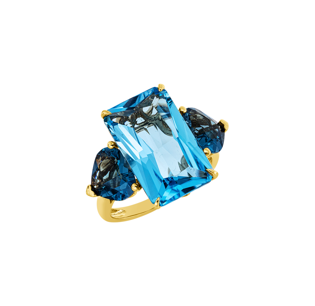 Brogle Classic colored stone ring