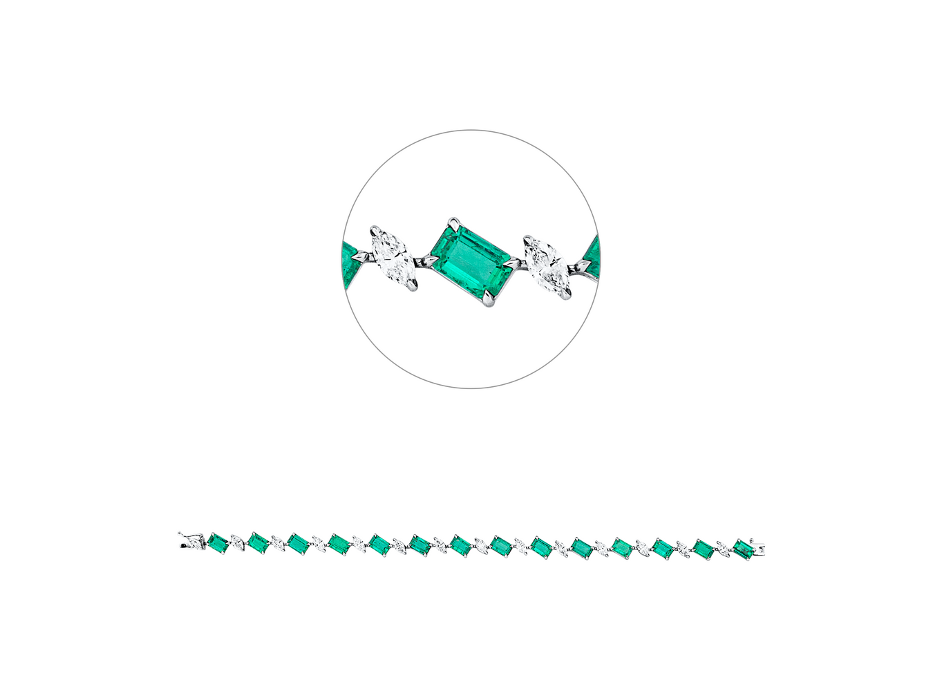 Brogle Selection emerald bracelet