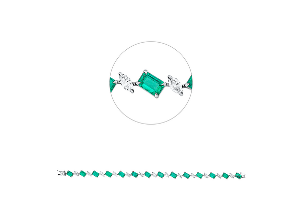 Brogle Selection emerald bracelet Brogle Selection emerald bracelet