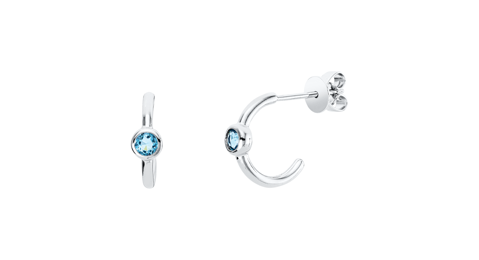 Brogle Classic Sky topaz stud earrings