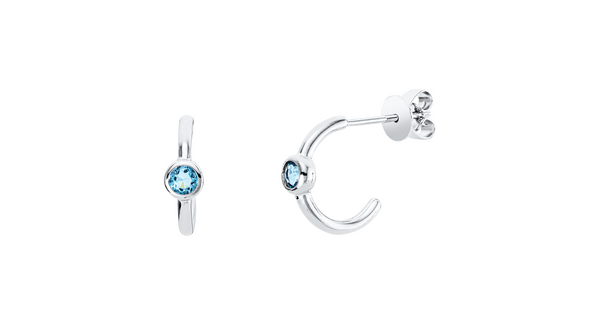 Brogle Classic Sky-Topasohrstecker