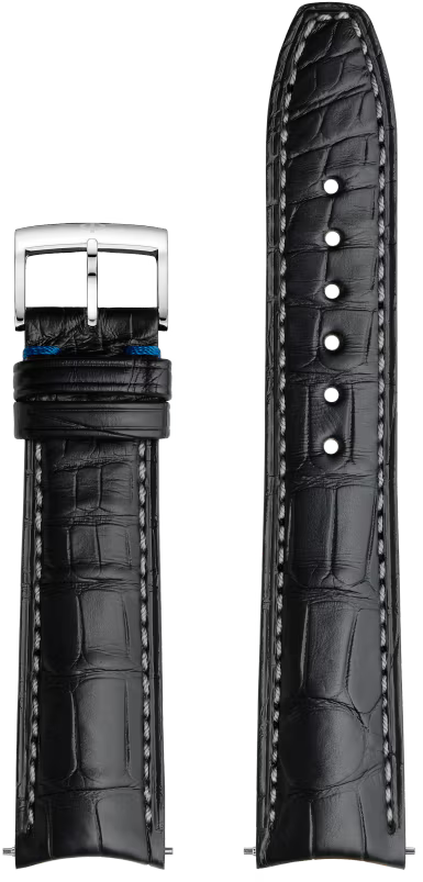 Baume & Mercier schwarzes Alligatorenlederband 20mm Baume & Mercier schwarzes Alligatorenlederband 20mm