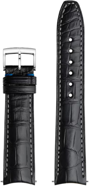 Baume & Mercier schwarzes Alligatorenlederband 20mm Baume & Mercier schwarzes Alligatorenlederband 20mm