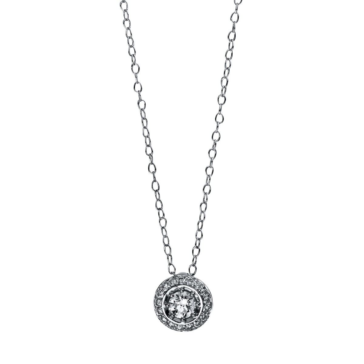 Brogle Classic necklace with diamond pendant Brogle Classic necklace with diamond pendant