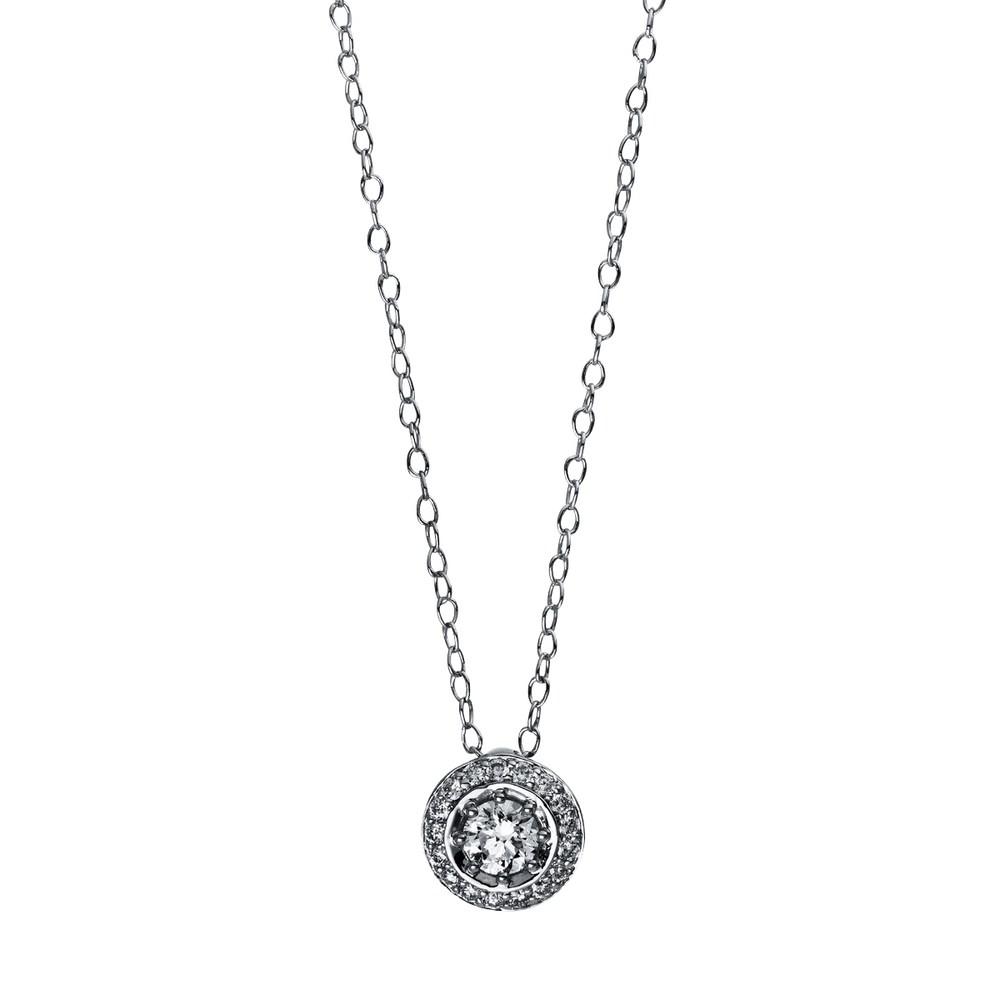 Brogle Classic necklace with diamond pendant Brogle Classic necklace with diamond pendant