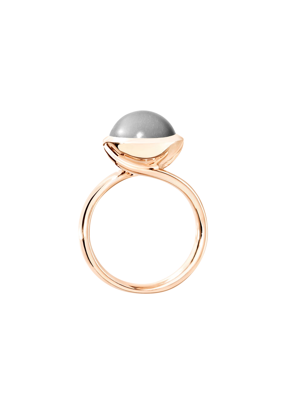 Tamara Comolli Bouton Grauer Mondstein L Ring Tamara Comolli Bouton Grauer Mondstein L Ring