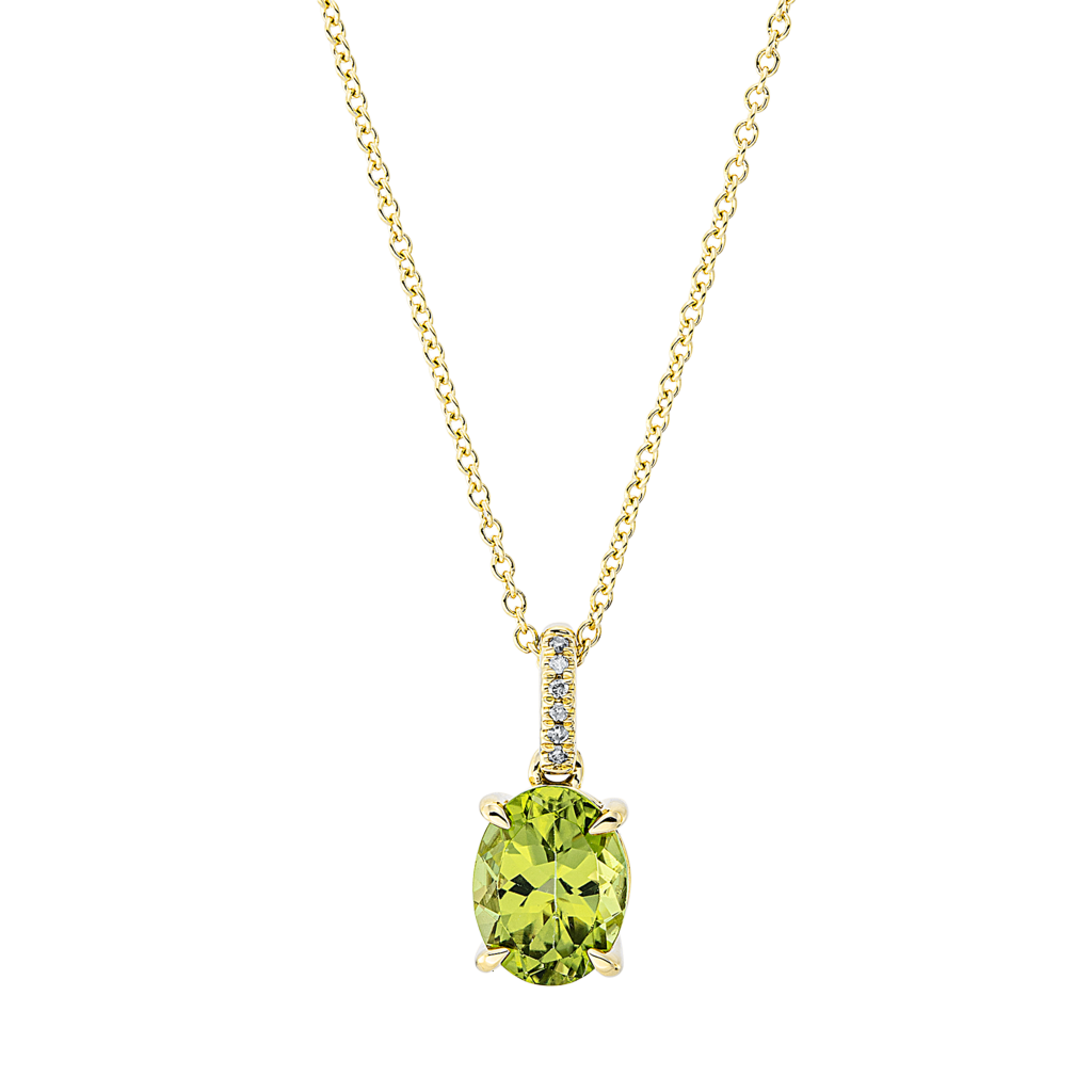 Brogle Classic necklace with peridot pendant Brogle Classic necklace with peridot pendant