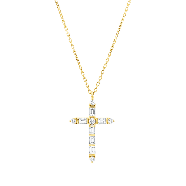 Brogle Classic Kette mit Diamantkreuz